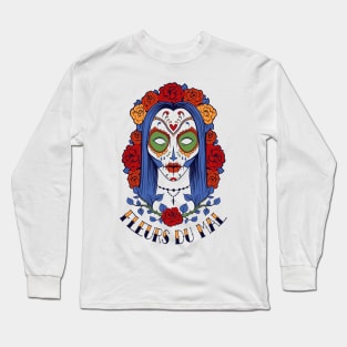 Scary Woman Illustration Long Sleeve T-Shirt